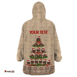 holiday lighting santa echidna christmas tree wearable blanket hoodie