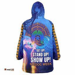 pasifika rugby snug hoodie custom naidoc week pasifika polynesian waves oodie blanket