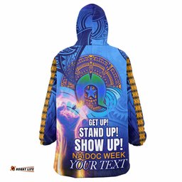 pasifika rugby snug hoodie custom naidoc week pasifika polynesian waves oodie blanket
