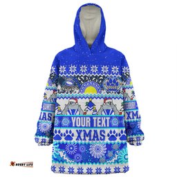 Canterbury-Bankstown Bulldogs Christmas Aboriginal Custom Snug Hoodie - Indigenous Knitted Ugly Xmas Style Snug Hoodie