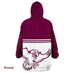 sea eagles rugby wearable blanket hoodie