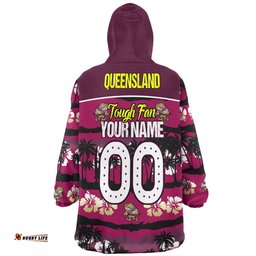 Cane Toads Sport Snug Hoodie - Eat Sleep Repeat With Tropical Patterns