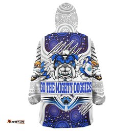 Canterbury-Bankstown Bulldogs Custom Snug Hoodie - Indigenous Super Doggies Scratch Style Oodie Blanket