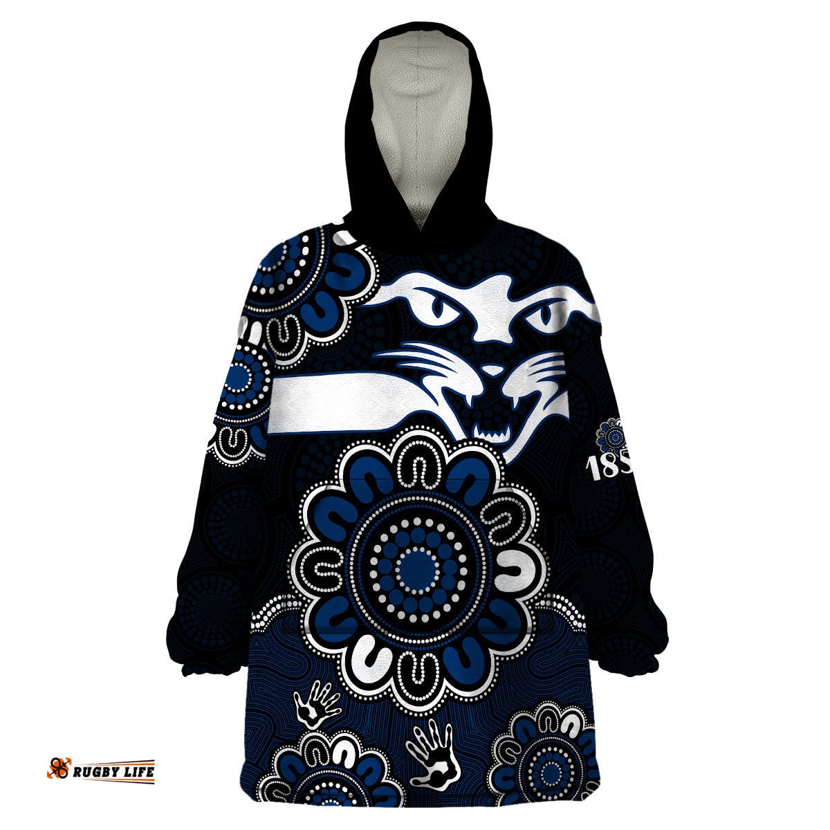 afl geelong cats 1859 aboriginal wearable blanket hoodie