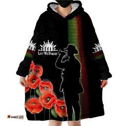 panthers rugby wearable blanket hoodie anzac day