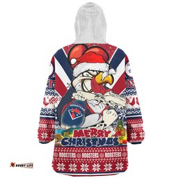 Sydney Roosters Christmas Custom Snug Hoodie - Easts Rooster Santa Aussie Big Things Snug Hoodie