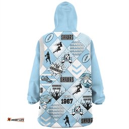 Cronulla-Sutherland Sharks Snug Hoodie - Argyle Patterns Style Tough Fan Rugby For Life