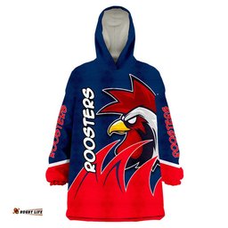 roosters rugby wearable blanket hoodie