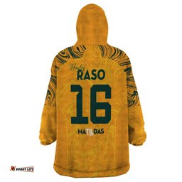 hayley raso australia matildas wearable blanket hoodie