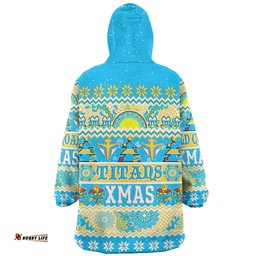 Gold Coast Titans Christmas Aboriginal Custom Snug Hoodie - Indigenous Knitted Ugly Xmas Style Snug Hoodie