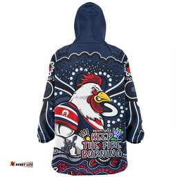 Sydney Roosters Snug Hoodie Aboriginal Inspired Naidoc Week Custom For Die Hard Fan Supporters