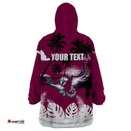 nrl sea eagles wearable blanket hoodie summer vibe style