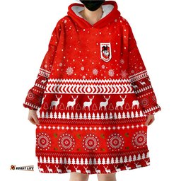 dragons christmas st george illawarra wearable blanket hoodie