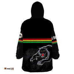 penrith panthers retro 1966 wearable blanket hoodie black