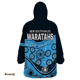 waratahs rugby wearable blanket hoodie nsw red waratahs indigenous
