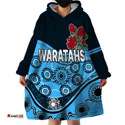 waratahs rugby wearable blanket hoodie nsw red waratahs indigenous