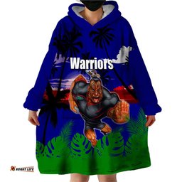 nrl warriors wearable blanket hoodie summer vibe style