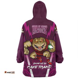 Queensland Maroons Snug Hoodie Custom State Of Origin 2024 Show Us Ya Cane Toads!
