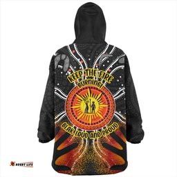 Australia Snug Hoodie Naidoc Week Aboriginal Pattern Hand Symbols