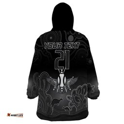 collingwood football wearable blanket hoodie magpies the starry night indigenous