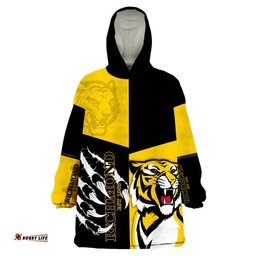 australian football league richmond claws wearable blanket hoodie