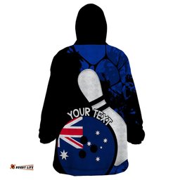personalised australia bowling born to bowl wearable blanket hoodie grunge style
