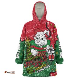 South Sydney Rabbitohs Custom Snug Hoodie - Let's Get Lit Chrisse Pressie Snug Hoodie