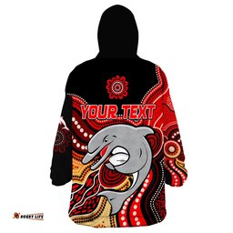 custom personalised dolphins rugby aboriginal new history starts now wearable blanket hoodie
