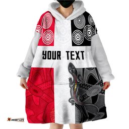 custom personalised saints football st kilda indigenous wearable blanket hoodie