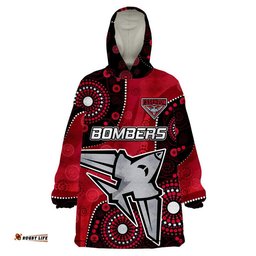 essendon football aboriginal bombers wearable blanket hoodie