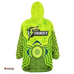 thunder cricket wearable blanket hoodie sydney indigenous artsy