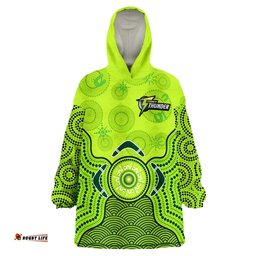 thunder cricket wearable blanket hoodie sydney indigenous artsy