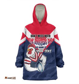 Sydney Roosters Father's Day Snug Hoodie - Screaming Dad and Crazy Fan