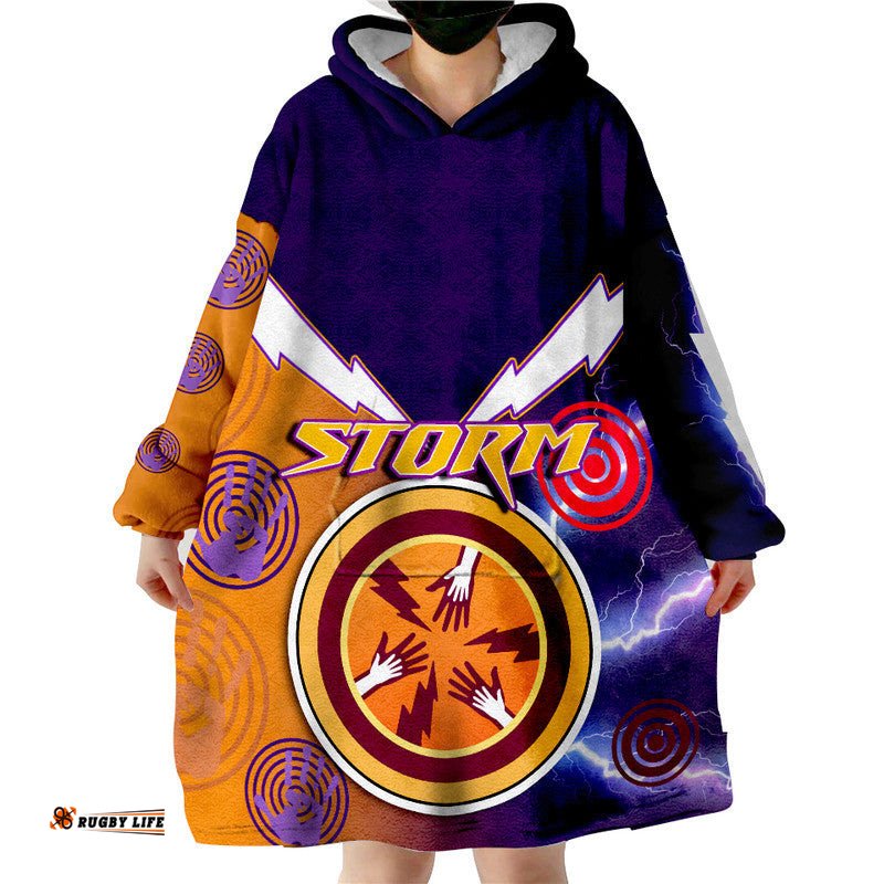 storm rugby wearable blanket hoodie aboriginal