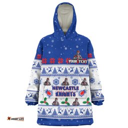 Newcastle Knights Christmas Custom Snug Hoodie - Special Ugly Christmas Snug Hoodie
