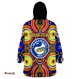 custom personalised eels indigenous parramatta naidoc special wearable blanket hoodie