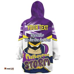 Melbourne Storm Snug Hoodie - Happy Australia Day We Are One And Free V2