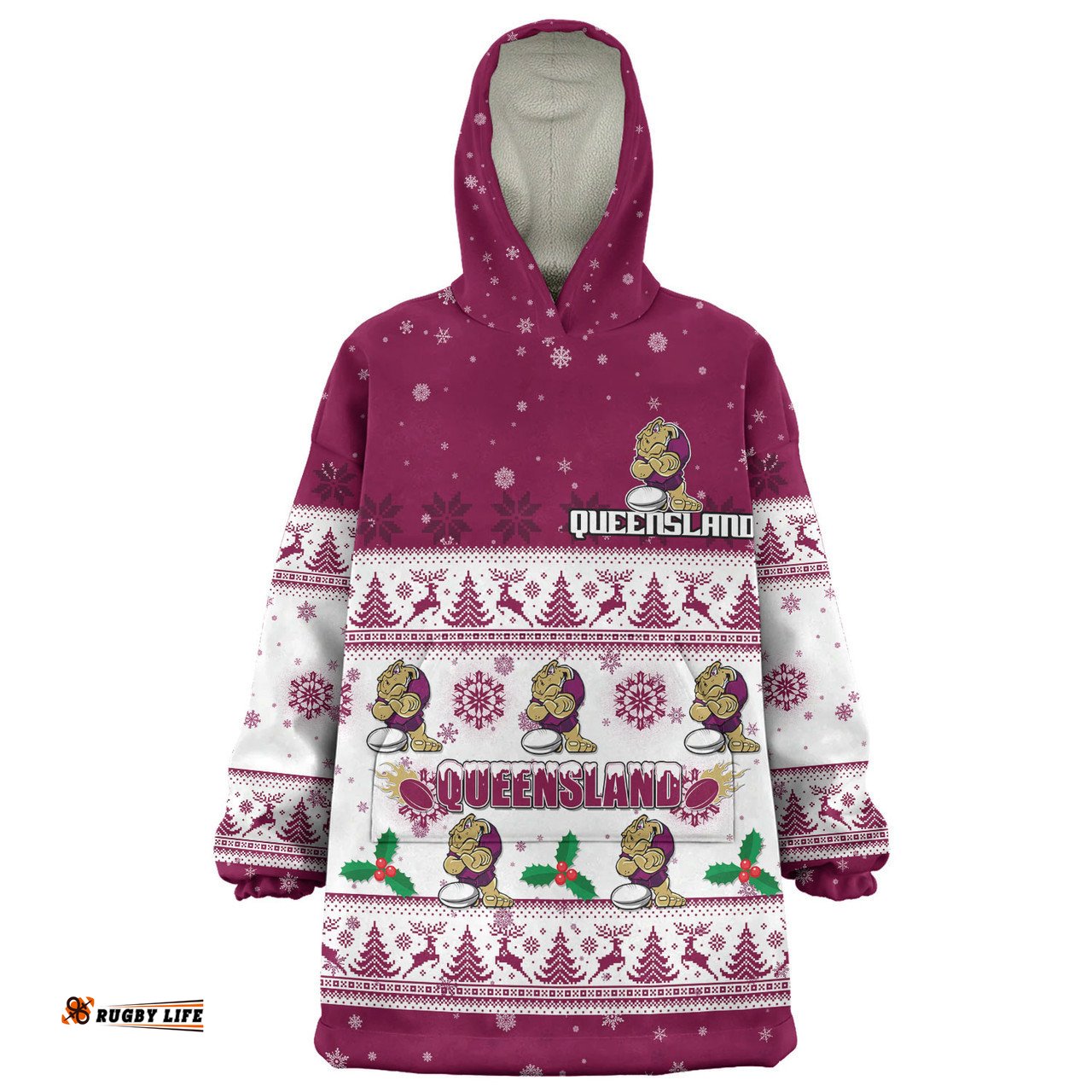 Queensland Cane Toads Christmas Custom Snug Hoodie - Special Ugly Christmas Snug Hoodie