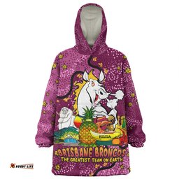 Brisbane Broncos Custom Snug Hoodie - Australian Big Things Snug Hoodie
