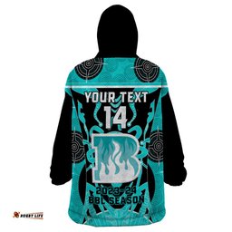 custom brisbane heat wearable blanket hoodie we are the champions aboriginal art