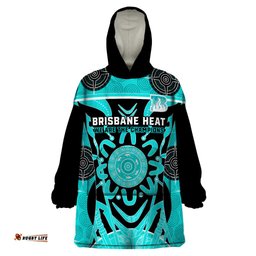 custom brisbane heat wearable blanket hoodie we are the champions aboriginal art