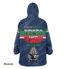 New Zealand Warriors Father's Day Snug Hoodie - Screaming Dad and Crazy Fan