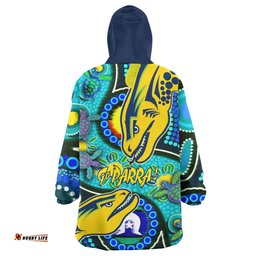 Parramatta Eels Custom Snug Hoodie - Parramatta Eels Now Or Never Indigenous Culture Flag Dot Painting Oodie