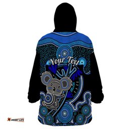 personalised australian astrology wearable blanket hoodie aboriginal koala zodiac sign