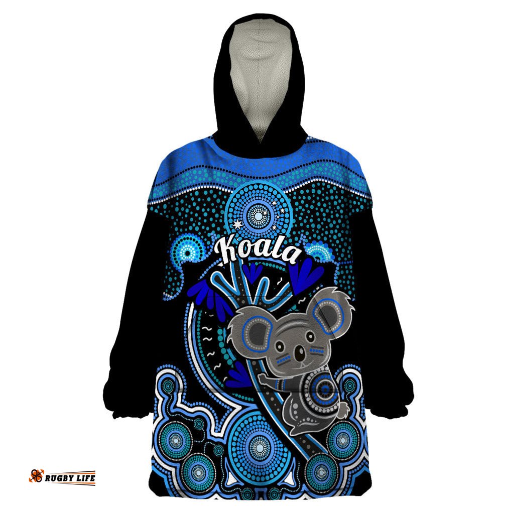 personalised australian astrology wearable blanket hoodie aboriginal koala zodiac sign