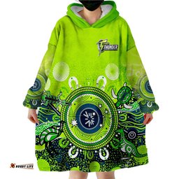 sydney thunder wearable blanket hoodie cricket aboriginal