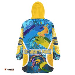 Parramatta Eels Custom Snug Hoodie - Parramatta Eels Army Indigenous Culture Personalised Name And Number Oodie Blanket