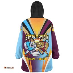 Queensland Maroons Snug Hoodie Custom State Of Origin 2024 Passionate Fan Born To Win QLD vs NSW