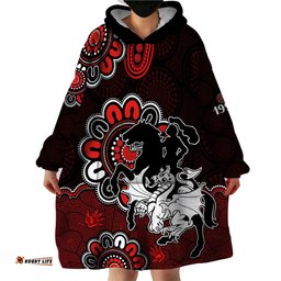 nrl st george illawarra dragons rugby saints 1998 aboriginal wearable blanket hoodie