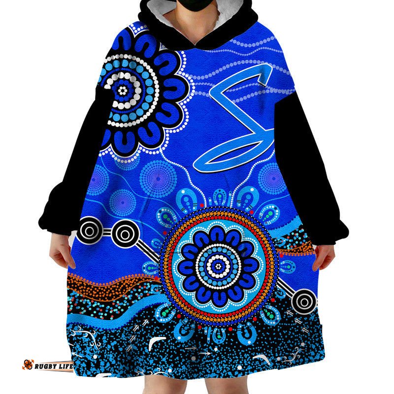 custom personalised adelaide strikers wearable blanket hoodie cricket indigenous aboriginal